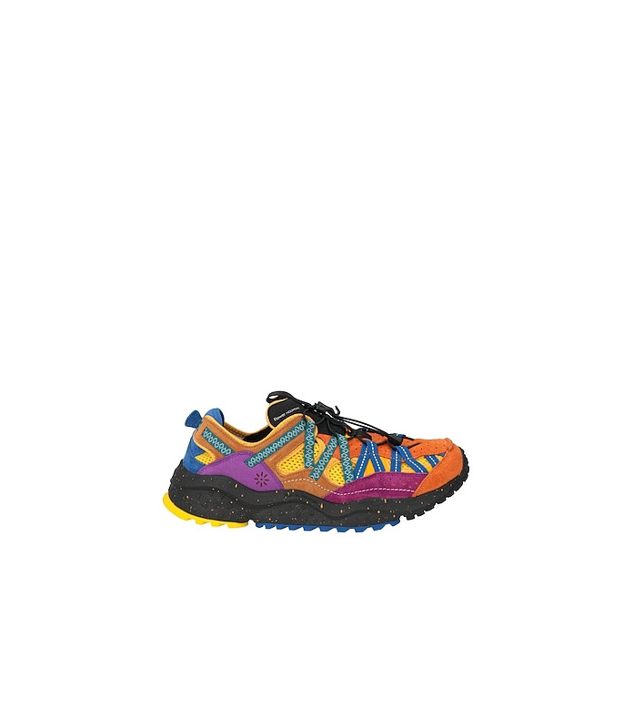 FLOWER MOUNTAIN - KAZANA FALL WOMAN ORANGE YELLOW BORDEAUX
