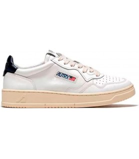 AUTRY UOMO AULM LL12 PELLE BIANCA TAB BLU