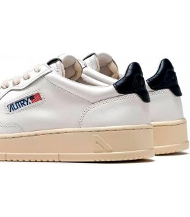 AUTRY UOMO AULM LL12 PELLE BIANCA TAB BLU