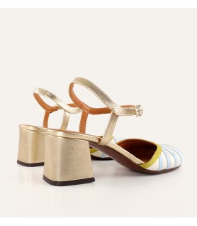 Chie Mihara - modello Muhair linda leche kimera blue ante lemon